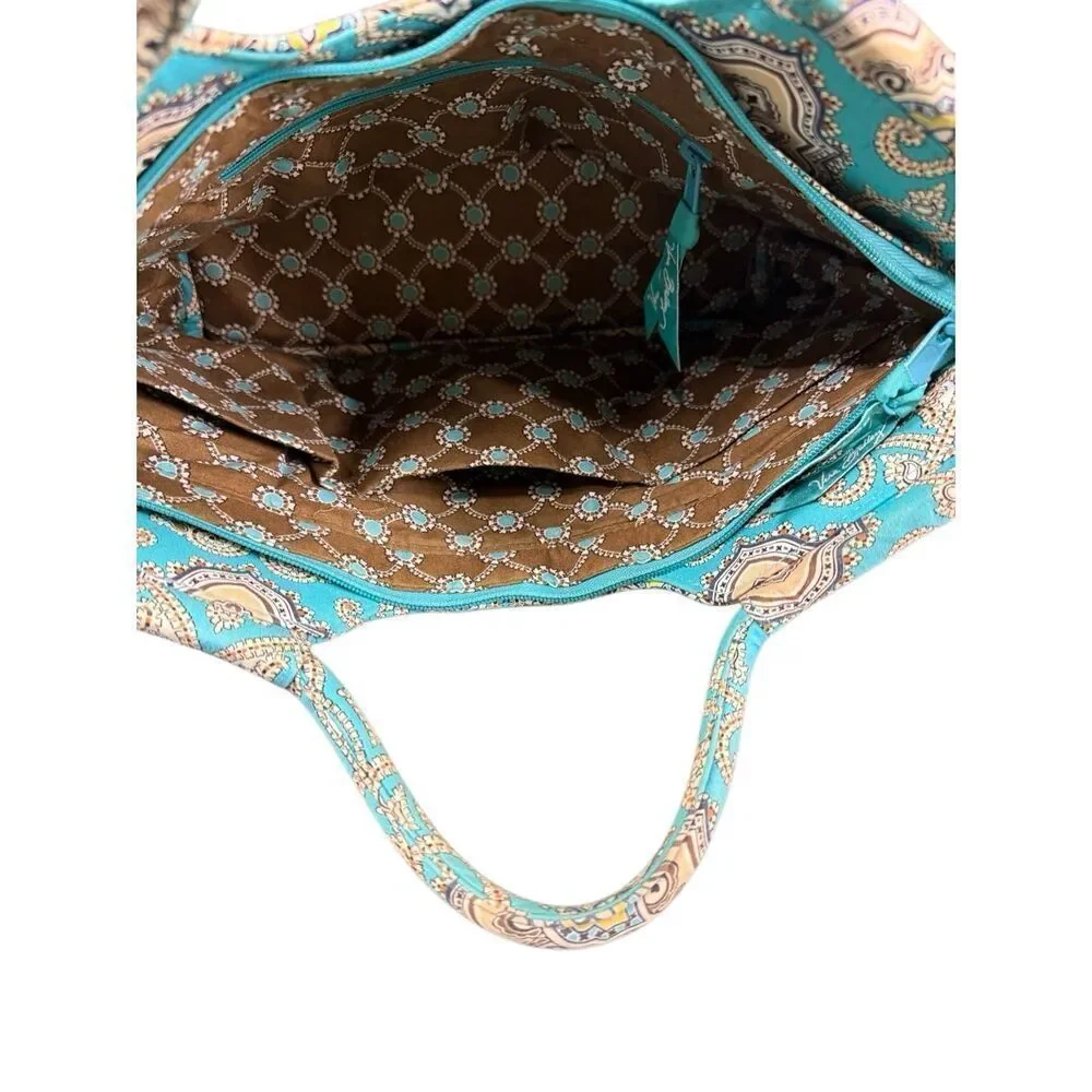 Vera Bradley Women's Turquoise Gabby Satchel Totally Turq Purse Handbag